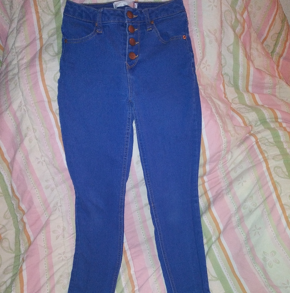 High waist skinny jeans